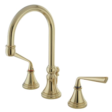 Silver Sage KS2982ZL 8-Inch Widespread Bathroom Faucet with Brass Pop-Up KS2982ZL